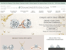 Tablet Screenshot of diamondstuds.com